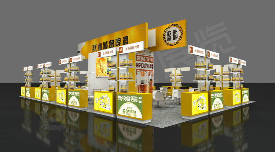 啤酒展臺設計搭建